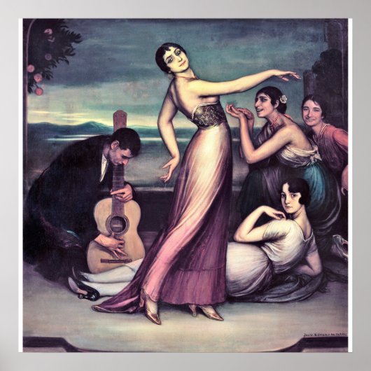 Julio Romero De Torres – フラメンコの歌と踊り ポスター (正面)