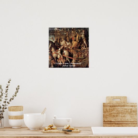 Julius Caesar "私は征服し来たのを見た"ポスター ポスター (キッチン)