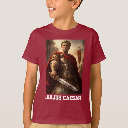 Julius Caesar deep red Tシャツ (正面)