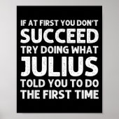 Julius Gift Name D Birthday Funny Chris  ポスター (正面)