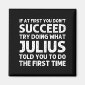 Julius Gift Name D Birthday Funny Chris  マグネット (正面)