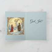 Jultomten And Tomtemor With Julbocken Yule Goat カード (内部)