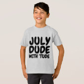 JULY誕生日メンズ&ボーイズTシャツ Tシャツ (正面フル)