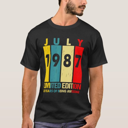 July 1987 35 Year Of Being Awesome 1 Tシャツ (正面)