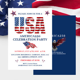 JULY 4TH AMERICA250 PARTY  招待状