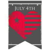 July 4th Americana Heart Bunting バンティングフラッグ (第2の旗)