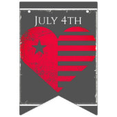 July 4th Americana Heart Bunting バンティングフラッグ (第1の旗)
