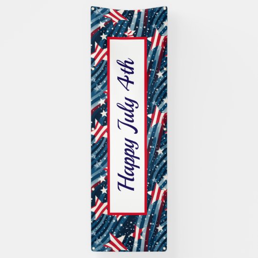 July 4th Outdoor Banner 横断幕 (縦)