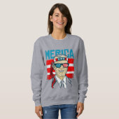 july 4th president biden merica usa スウェットシャツ (正面フル)