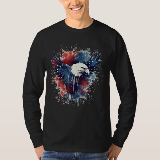 July 4th Product  Patriotism, American Flag_1 Tシャツ (正面)