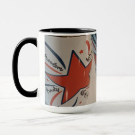 July 4th red white and blue mug マグカップ