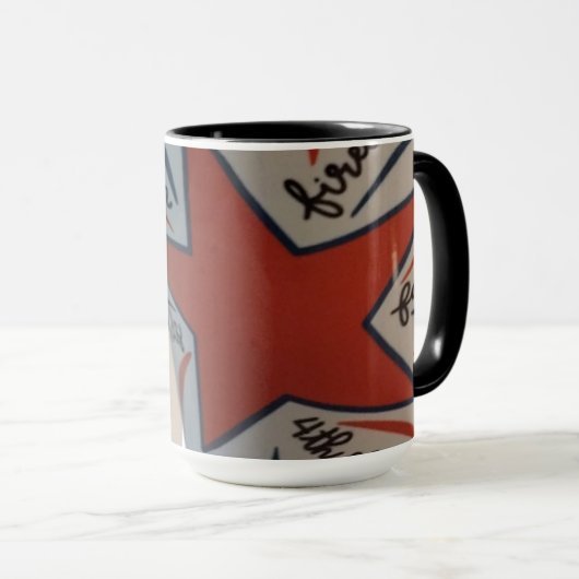 July 4th red white and blue mug マグカップ (正面右)
