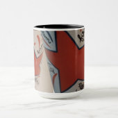 July 4th red white and blue mug マグカップ (中央)