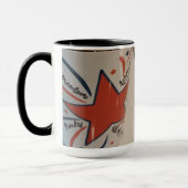 July 4th red white and blue mug マグカップ (左)