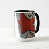 July 4th red white and blue mug マグカップ (正面右)