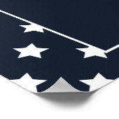 July 4th Red White & I Do Couples Shower Bar Sign ポスター (角)