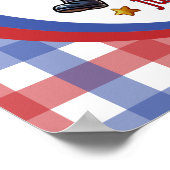 July 4th USA 250th Anniversary Semiquincentennial  ポスター (角)