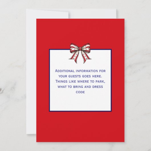 July Fourth with Fireworks in Red White and Blue  (裏面)