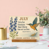 July Freedom Inspirational Hummingbird  アクリルサイン (ウェディング)