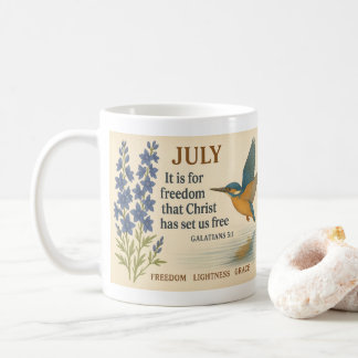 July Freedom Inspirational Hummingbird  コーヒーマグカップ