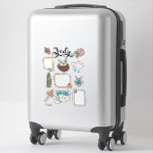 July Sticker Sheet – Fun in the Sun シール (スーツケース)