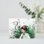 Julzips – 芸者 ポストカード (スタンド正面)