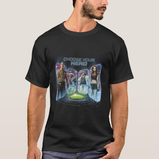 Jumanji次のレベルでプレイヤーを選択 Tシャツ (正面)