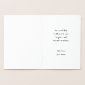 Jumbled Letters Graduation Card, Modern Graduation 箔カード (内部)