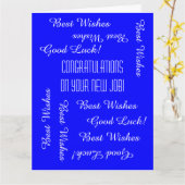 JUMBOから新しい仕事へのお祝い カード (黄色い花)