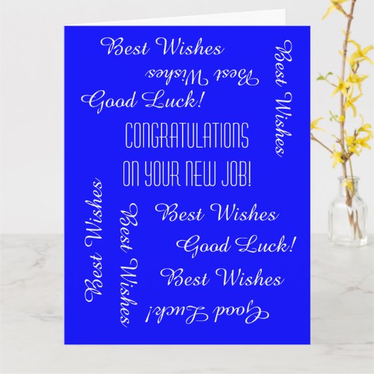 JUMBOから新しい仕事へのお祝い カード (黄色い花)