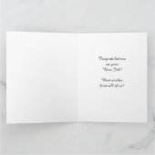 JUMBOから新しい仕事へのお祝い カード (内部)