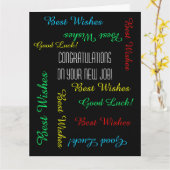 JUMBOから新しい仕事へのお祝い カード (黄色い花)