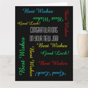 JUMBOから新しい仕事へのお祝い カード