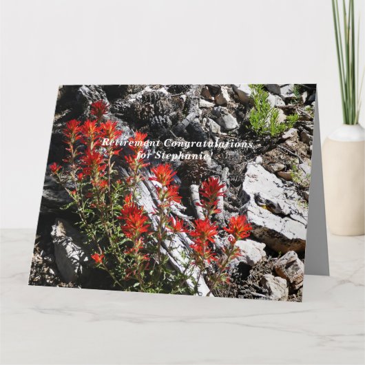 JUMBO名パーソナライズされたの退職祝い カード (正面)