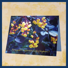 JUMBO名パーソナライズされたの退職祝い カード