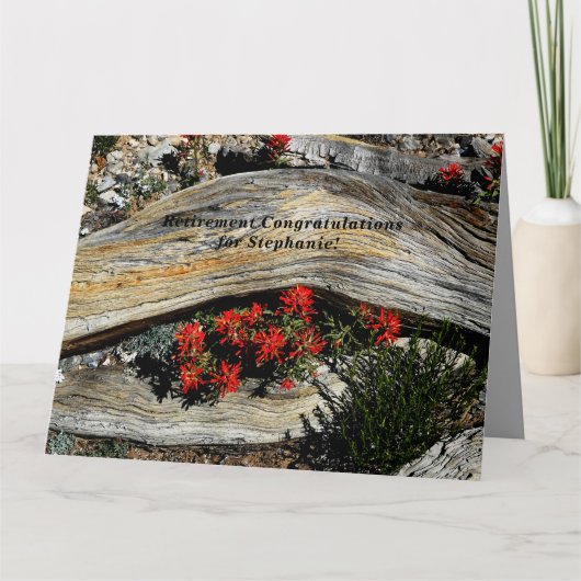 JUMBO名パーソナライズされたの退職祝い カード (正面)