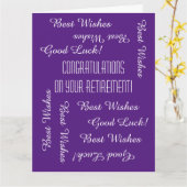 JUMBO退職祝い全米 カード (黄色い花)