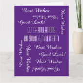 JUMBO退職祝い全米 カード (正面)