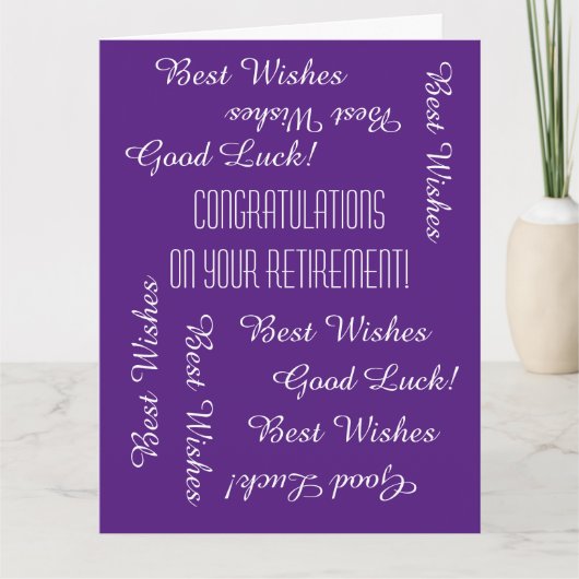 JUMBO退職祝い全米 カード (正面)