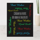 JUMBO退職祝い全米 カード (正面)