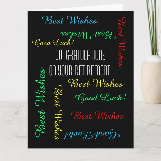 JUMBO退職祝い全米 カード (正面)