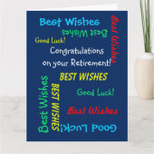 JUMBO退職祝い全米 カード (正面)