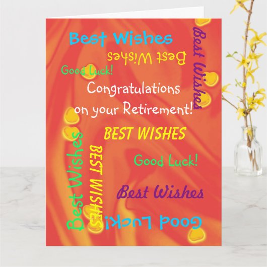 JUMBO退職祝い全米 カード (黄色い花)