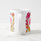 JUMBO サイケデリック Groovy Peace Sign & Love Mug ♥ ジャンボコーヒーマグカップ (裏面)