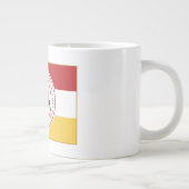 * JUMBO 20 oz白色PMC国旗のマグカップ ジャンボコーヒーマグカップ (右)