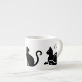 Jumbo-Espresso-Tasse, 170ml, Katzen エスプレッソカップ (正面右)