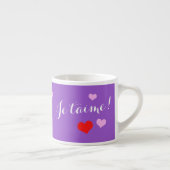 Jumbo-Espresso-Tasse, Je t'aime! - Ich liebe Dich エスプレッソカップ (右)