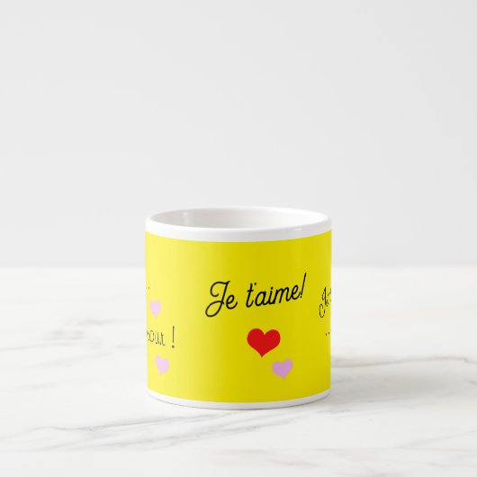 Jumbo-Espresso-Tasse, Je t'aime mon amour! エスプレッソカップ (正面)