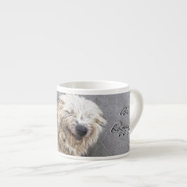 Jumbo-Espresso-Tasse mit fröhlichem Hund und  ... エスプレッソカップ