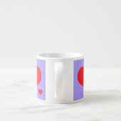 Jumbo-Esspresso-Tasse, mit roten Herzen エスプレッソカップ (裏面)
